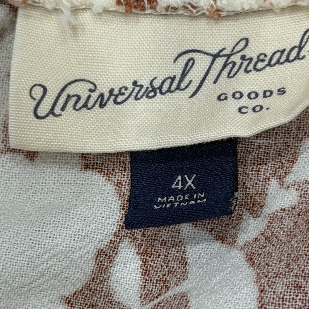 Universal Thread Floral Tiered Skirt Size 4X Boho Cottagecore - Picture 4 of 7